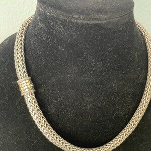 JOHN HARDY NECKLACE 10.9MM 18K STERLING 20"